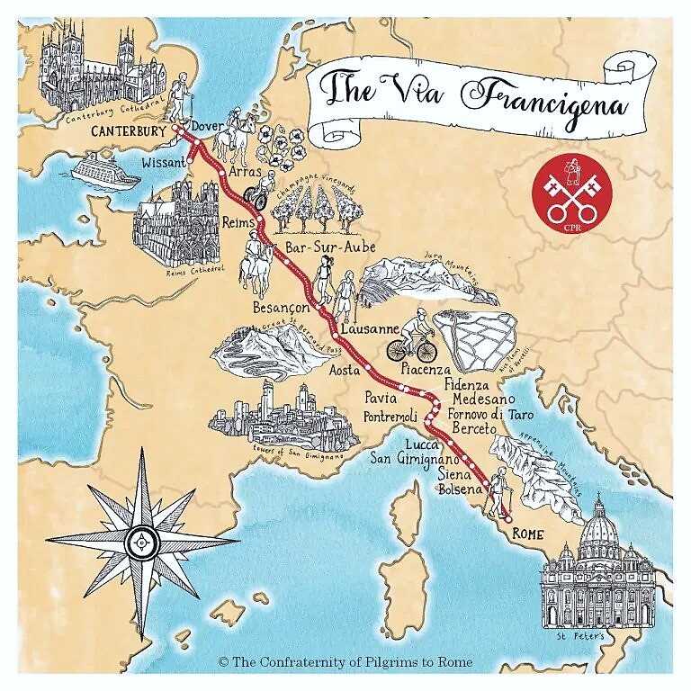 Francigena route view