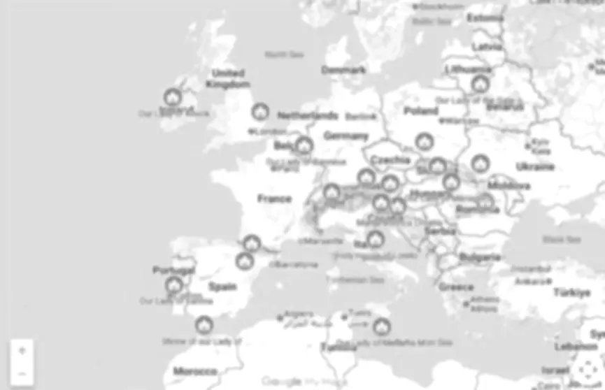 Preview of the pilgrimage route map